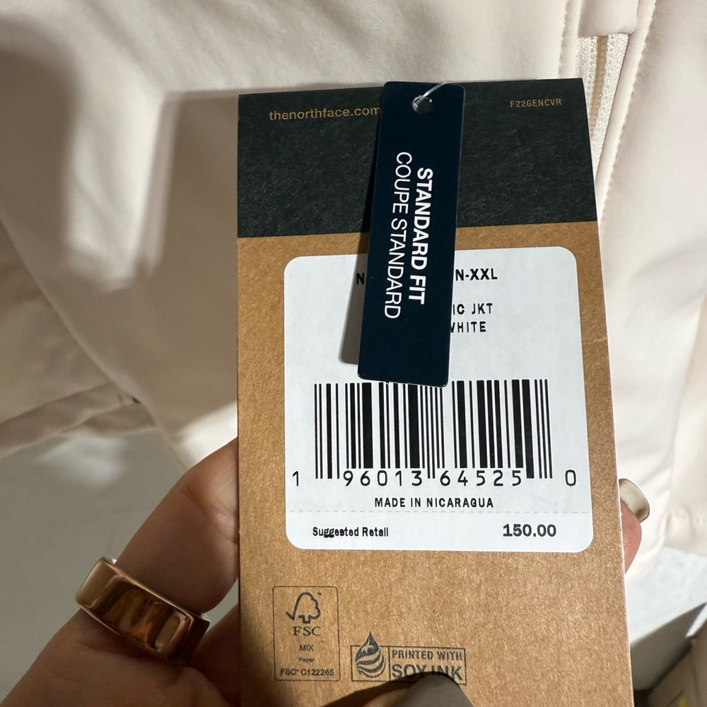 The North Face Men's Off-White Performance Jacket - Picture 3 of 3